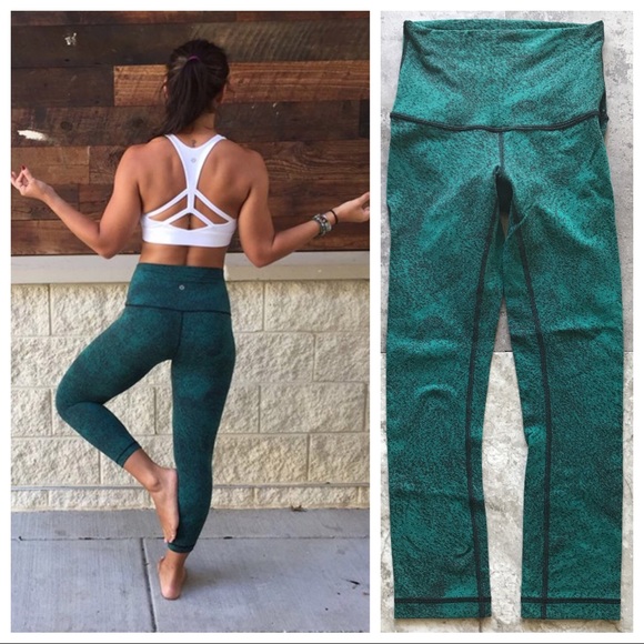 lululemon athletica Pants - Lululemon Spray Jacquard Wunder Under High Rise 4